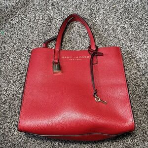 Marc Jacobs Mini Grind Leather Tote Bag Satchel Purse